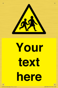 Custom Warning children Sign